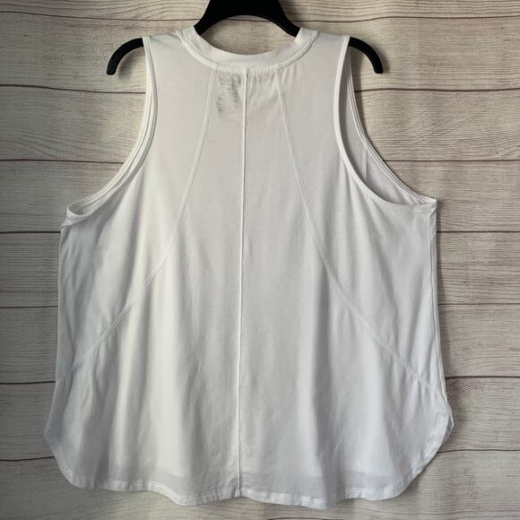 Tek Gear White Sleeveless Active Shirt or Tank Top Crew Neck Size 1X - Picture 8 of 15